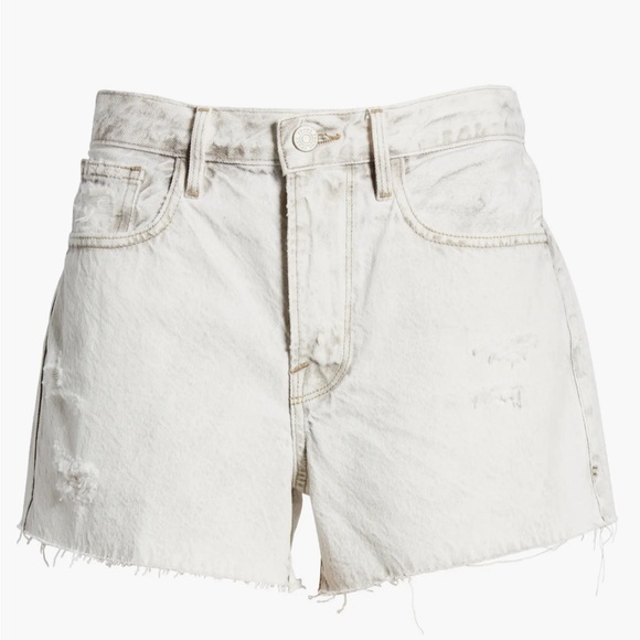 Frame Le Brigette High Waist Raw Hem Denim Shorts - Picture 5 of 16